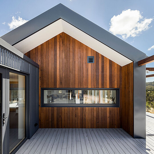 Interior photograph of TARLO RIVER PASSIVE HOUSE by Evan Maclean