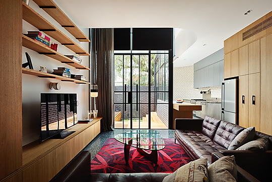Interior photograph of Turn House by Daniel Fuge