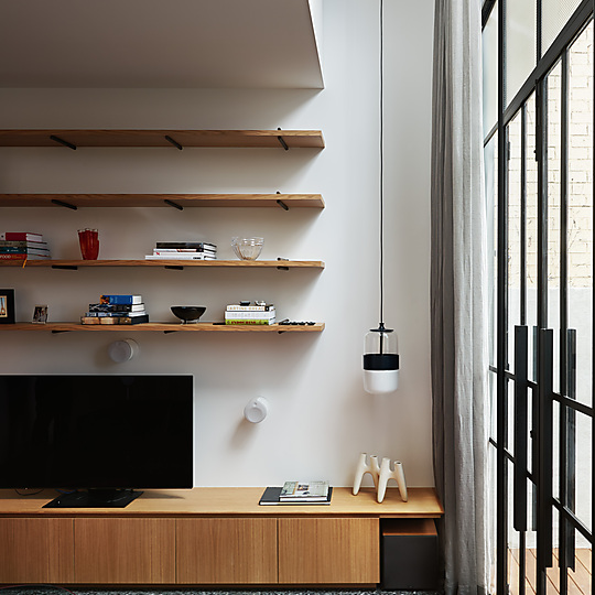 Interior photograph of Turn House by Daniel Fuge
