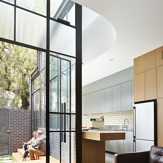 Interior photograph of Turn House by Daniel Fuge