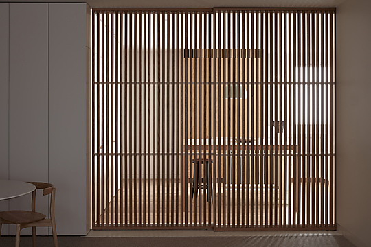Interior photograph of Darling Apartment by Sean Fennessy