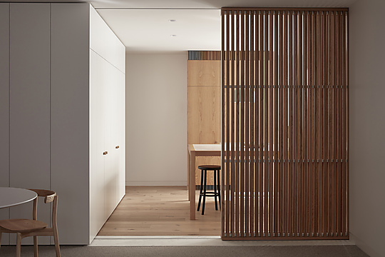 Interior photograph of Darling Apartment by Sean Fennessy