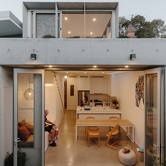 Interior photograph of Ferry Road House by Hamish McIntosh