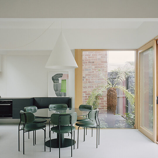 Interior photograph of House K by Rory Gardiner