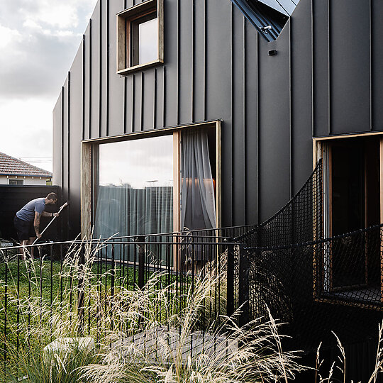 Interior photograph of The Hütt 01 Passivhaus by Marnie Hawson